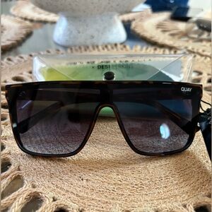 Quay Australia x Desi Perkins Tortoise Sunglasses
